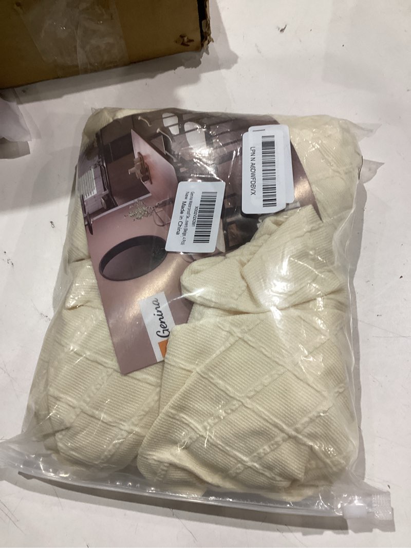 Condition photo showing Good Condition for Genina Waterproof Seat Covers for Dining Room Chairs Covers Dining Chair Cover Kitchen Chair Covers (Beige, 4 Pcs) Beige 4 Pcs-Standard