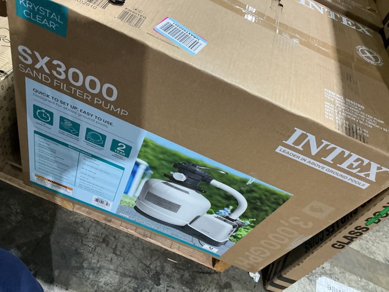 Condition photo showing Good Condition for intex 26651eg 3,000 gph above ground pool sand filter pump with automatic timer