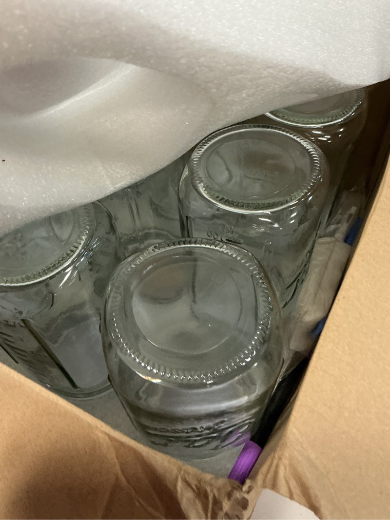 Condition photo showing New/Like New for qappda wide mouth mason jars 32 oz 12 pack, large glass jars canning jar with lids for pickling, storage food, meal prep, jams, and spices 32oz - jar lettering 12