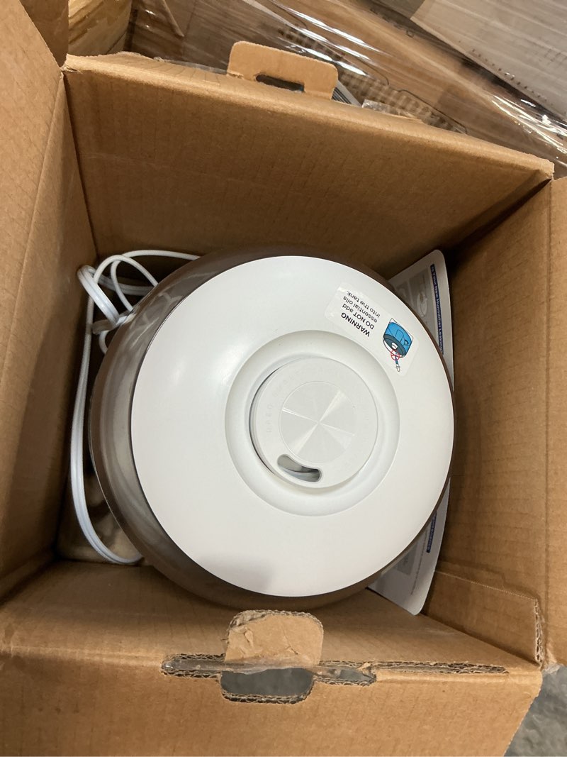 Condition photo showing As Is for DREO Humidifiers for Bedroom, 3L Top Fill 30H & 26dB Quiet Runtime for Large Room, Cool Mist Ultrasonic Humidifier with Humidity Sensor, Night Light for Home, Baby, Nursery, Plants, New Edition Pearl White