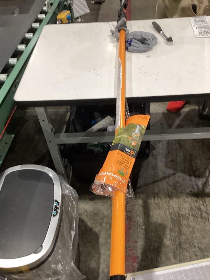 Condition photo showing As Is for 7-16 ft. extendable 1.25 in. cut capacity 15 in. saw blade tree pruner with chain-drive