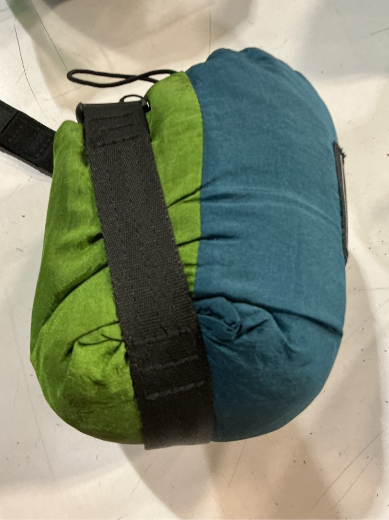 Condition photo showing Good Condition for eno, eagles nest outfitters singlenest lightweight camping hammock seafoam | navy
