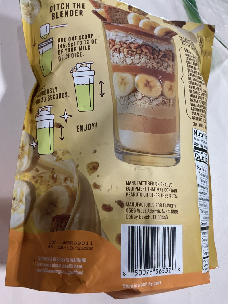 Condition photo showing New/Like New for flavcity all in one protein shake powder, berries and cream - on the go meal alternative + collagen peptides, reishi & cordyceps - focus, skin, hair & joint support - 100% grass fed whey, 20 servings ( bb03/10/2028)