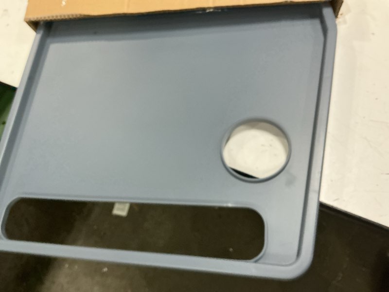 Condition photo showing Good Condition for walker tray table with 2 cup holders - universal trays for standard folding walkers - home mobility accessories by bluestone (gray)