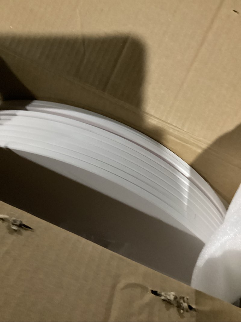 Condition photo showing New/Like New for SpaceAid Spinning Shoe Rack with Wheels, 7 Tier Rotating Organizer Shoe Tower Lazy Susan with Thick Bottom, 360 Display Revolving Storage Shelf, Round Circular Rotate Organization, White 65.8" H, 7-Tier White