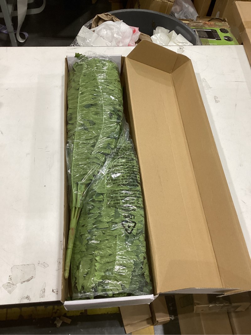 Condition photo showing New/Like New for 35" ferns artificial bush plants large, 2 artificial boston ferns with 39 fronds for outdoors home decor