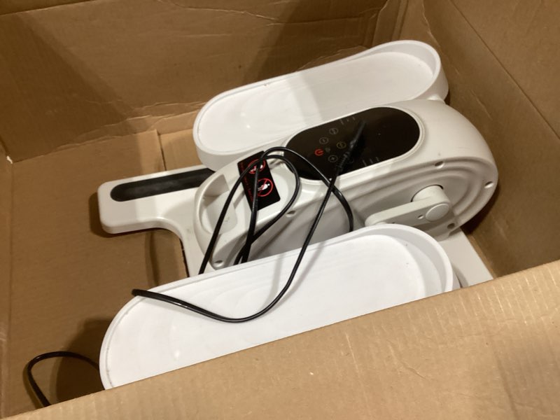 Condition photo showing As Is for Under Desk Elliptical Exercise Machine, Electric Ellipse Leg Exerciser as Seen on TV, 15 Speeds Foot Exerciser While Sitting for Seniors, Portable Seated Pedal Exerciser for Home Office