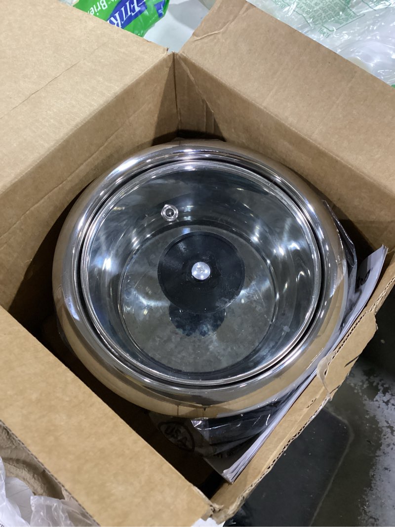 Condition photo showing Good Condition for elite gourmet erc006ss 6-cup electric rice cooker with 304 surgical grade stainless steel inner pot, makes soups, stews, porridges, grains and cereals, 6 cup (3 cups uncooked), black