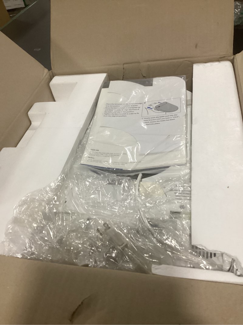 Condition photo showing Good Condition for VOVO VB-6000SE Elongated Bidet Toilet Seat, Warm Water, LED Light, Heated Seat, White, Dryer, Stainless Steel Nozzle, Made in Korea