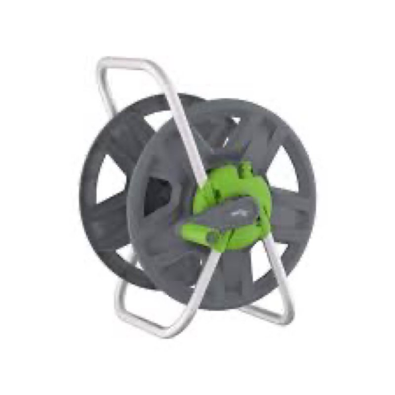 YESTAR Water Hose Reel Cart, Holds 65-100 Ft of 5/8 Inch Hose, Green Wall Mounted Garden Hose Cart, 