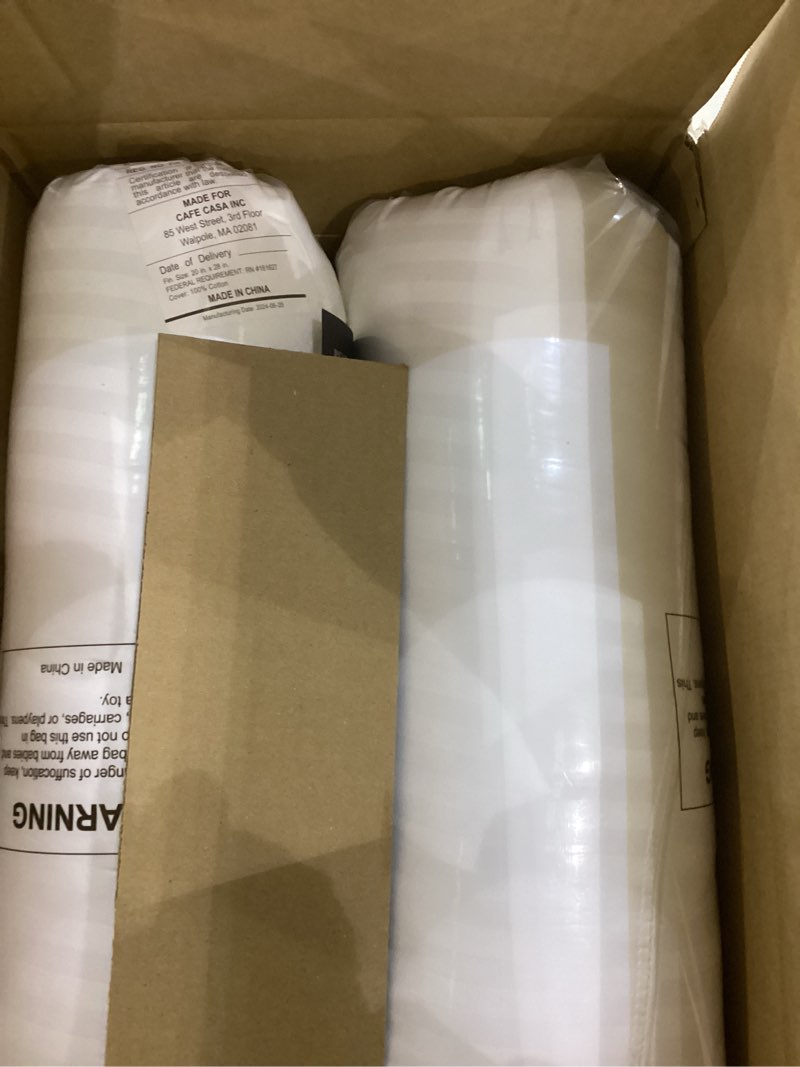 Condition photo showing New/Like New for Beckham Hotel Collection Bed Pillows Standard/Queen Size Set of 2 - Original Soft Down Alternative Pillow for Sleeping - Soft Support for Back, Stomach or Side Sleepers Queen / Standard White