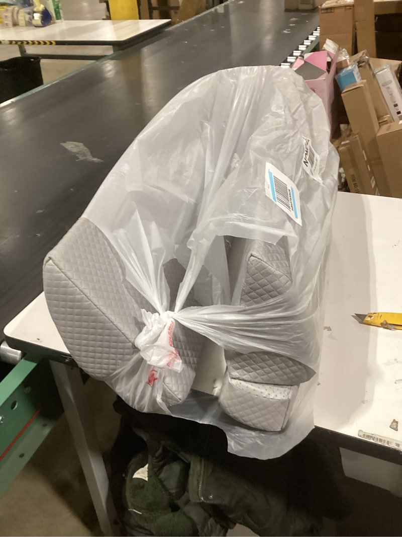 Condition photo showing Good Condition for HOMBYS Wedge Pillow Headboard for Bed Gap,Foldable Bed Wedge Gap Filler King Size,Matterss Gap Filler,Multi Functional Bed Crack Pillow, Large King 76"x10.6"x6" or Gap Between (0-10") Light Grey Large King(76"x10.6"x6")