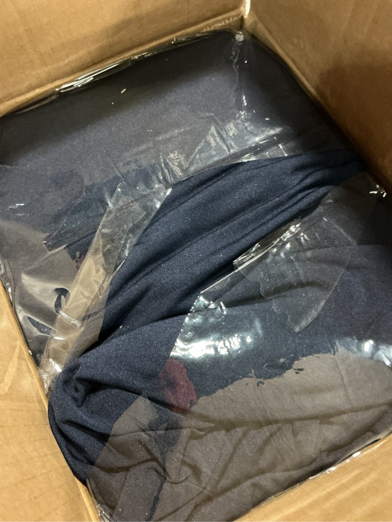 Condition photo showing New/Like New for HolidayIdeas Cocktail Table Covers, 2 Pack - Fitted Stretch Spandex Square Corners Cocktail Tablecloths (Navy, Fit for 30"-32" Diameter x 43" Height Tables) Navy 2