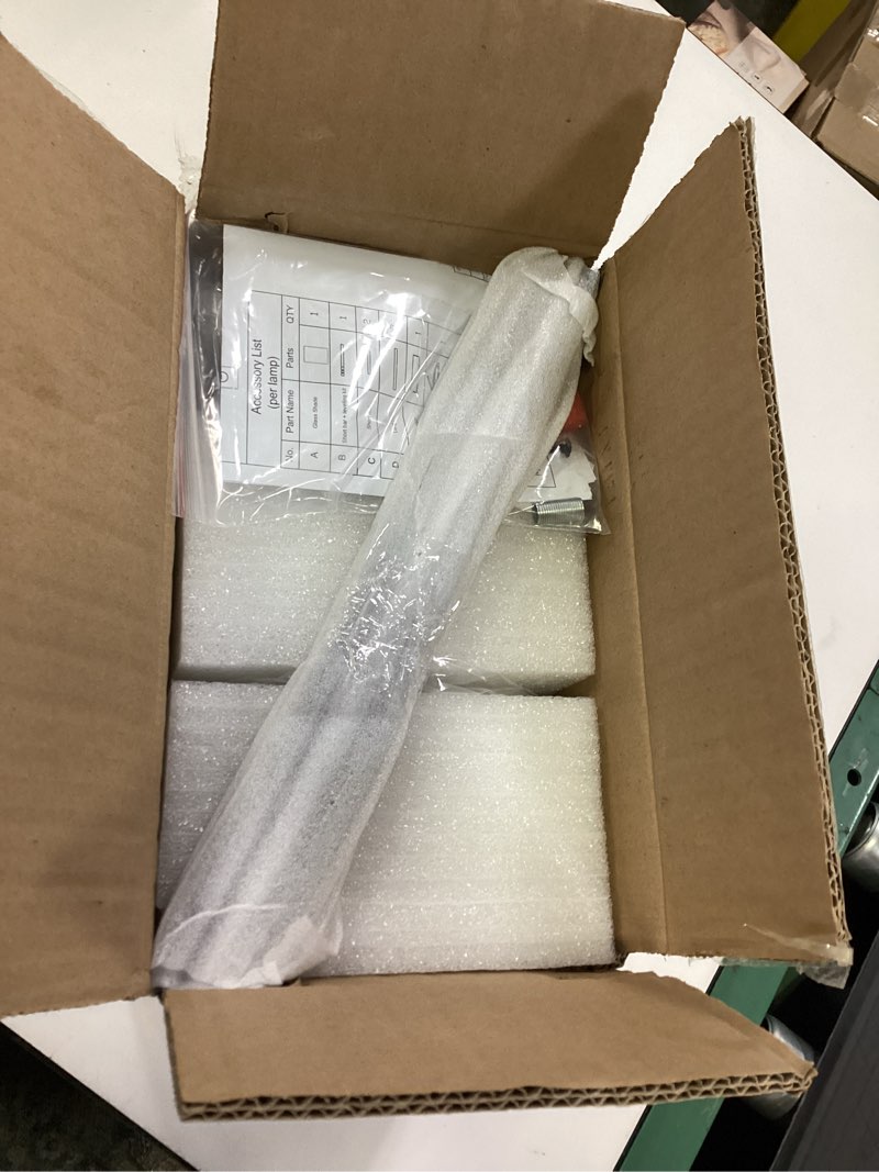 Condition photo showing New/Like New for Black Pendant Lights Kitchen Island - Seeded Glass Pendant Light Fixture Multiple Stems Rods 3 Units 12 Inch 3 Units 4 Inch (1 Pack Black Seeded Downrod) Black seeded 1pk