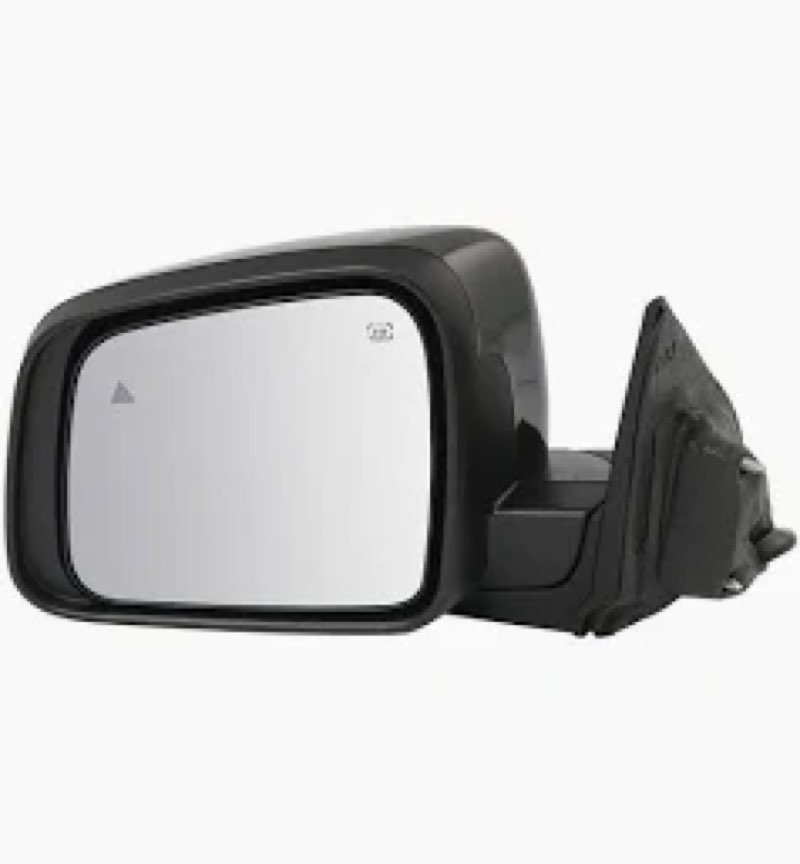 trq driver side mirror power heated memory blind spot paint to match fits 2012-2022 dodge durango ch1320419