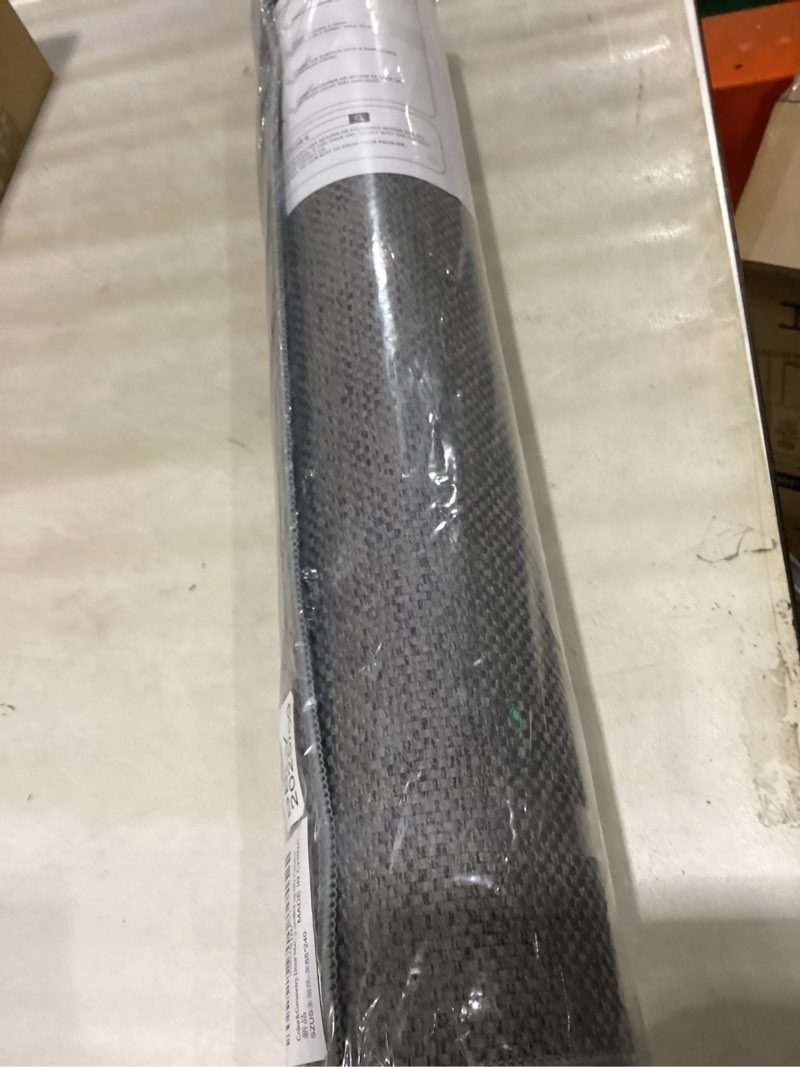 Condition photo showing Good Condition for color&geometry door mat 2'2"x7'11" runner rug with rubber backing, non slip washable hallway kitchen, carpet runners for hallway living room bedroom, light grey (rolled-up no creases) light grey 2'2" x 8' (rectangular)