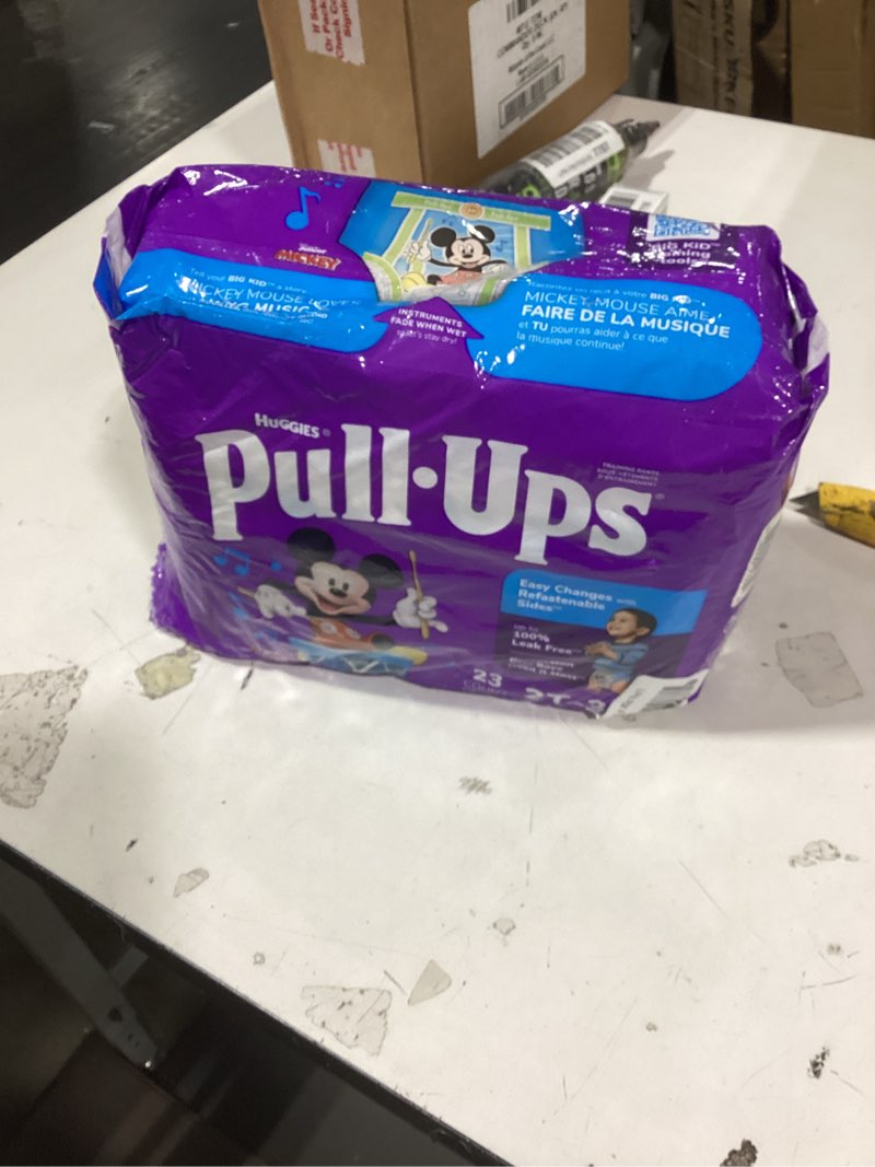 Condition photo showing New/Like New for pull-ups boys' potty training pants, size 2t-3t training underwear (16-34 lbs), 23 count 2t-3t 23
