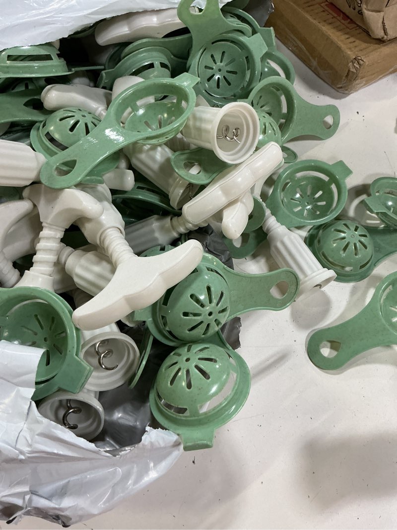 Condition photo showing Good Condition for pack of plastic egg separators yolk sifting egg yolk separator and plastic wine opener corkscrew wine bottle opener cork puller remover