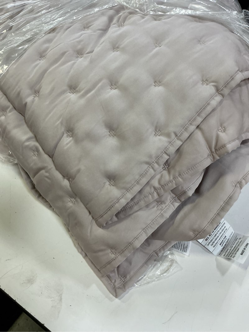 Condition photo showing Good Condition for  quince bamboo dream quilt full /queen  sand 