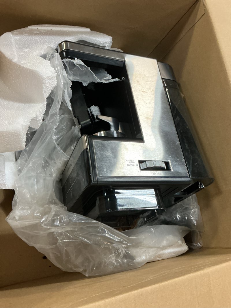 Condition photo showing As Is for Espresso Machine with Grinder, 20Bar Expresso Coffee Machines with Milk Frother, Professional Compact Stainless Steel Coffee Maker for Espresso, Latte & Cappuccino, Perfect for Home Use