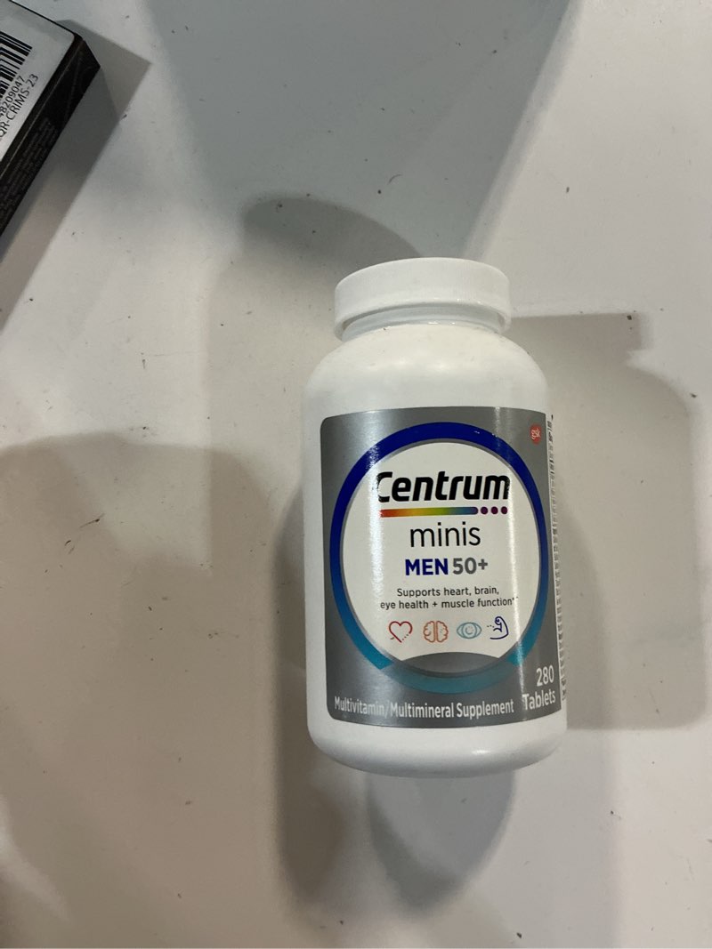 Condition photo showing New/Like New for (exp 10-2027)centrum minis silver multivitamin for men 50 plus, multivitamin/multimineral supplement, vitamin d3, b-vitamins and zinc, non-gmo ingredients, supports memory and cognition in older adults - 280 ct