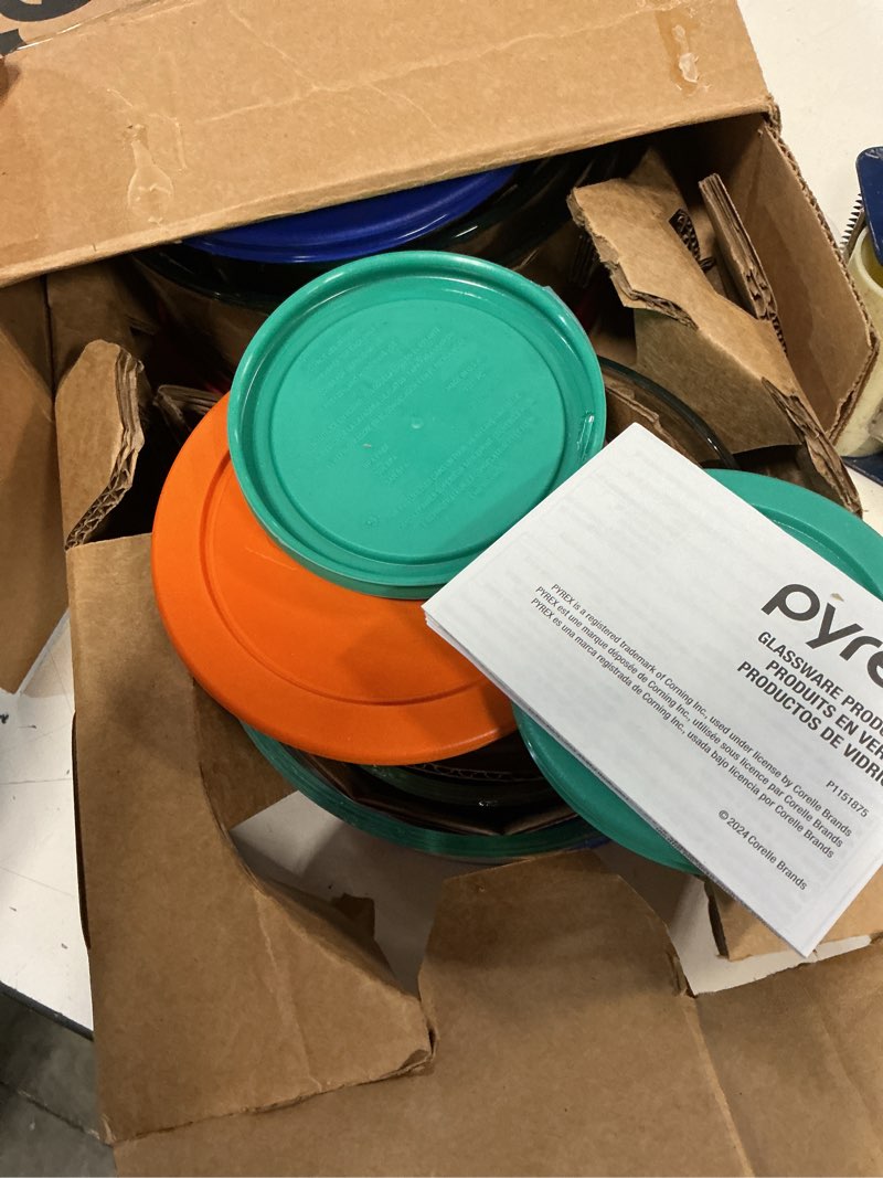 Condition photo showing Good Condition for pyrex simply store (7-pack) glass food storage containers set, (1, 2, 4 & 7 cup) meal prep containers with plastic bpa-free lids, dishwasher & microwave safe 7 pack