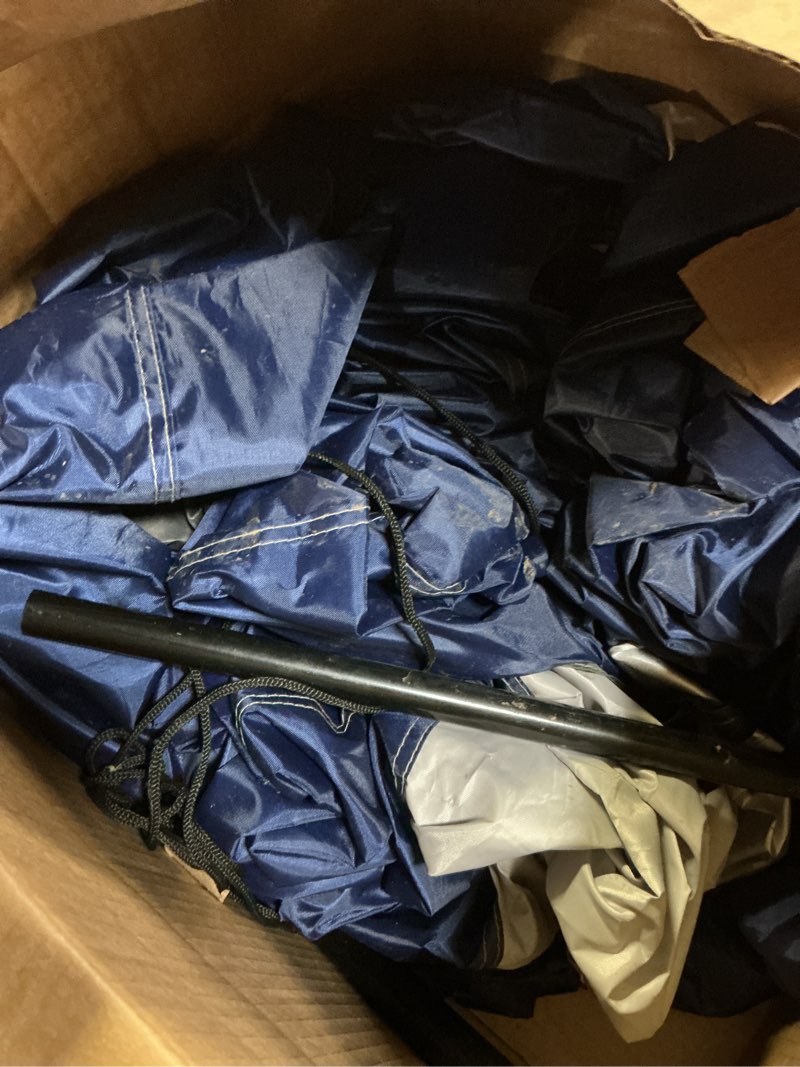 Condition photo showing As Is for Camping Cube Side Tent for 10x10 Pop Up Canopy, Waterproof Gazebo Room with Mesh Windows, Easy Setup Canopy Side Tent for Family Camping, Market Booth, Backyard Use (Canopy Not Included) Side Depth-47.2"