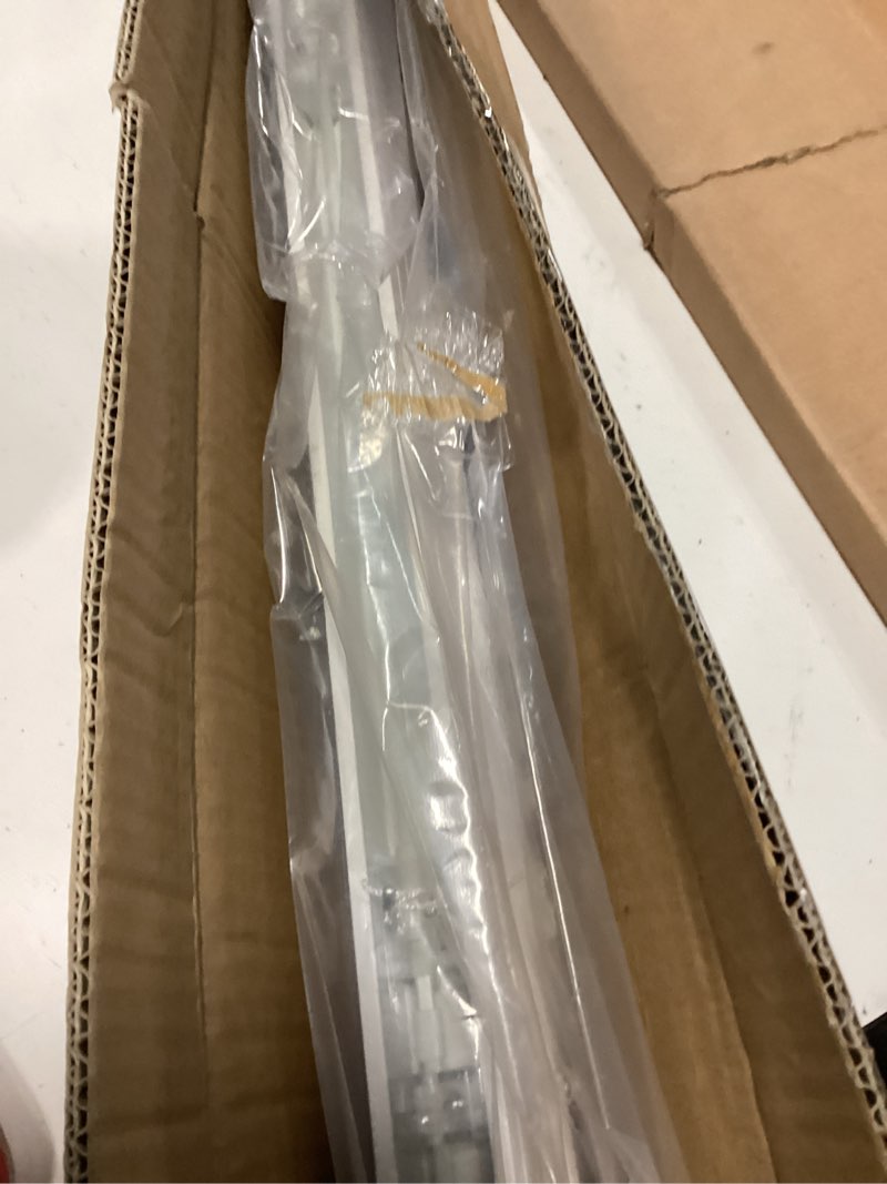 Condition photo showing Good Condition for cordless vinyl mini l blinds 31" w x 36" h, 1" slat white horizontal windows l blind for door, shades, camper, light filtering, interiors, arrive 1/2 inch narrower indoor 31"w x 36"h