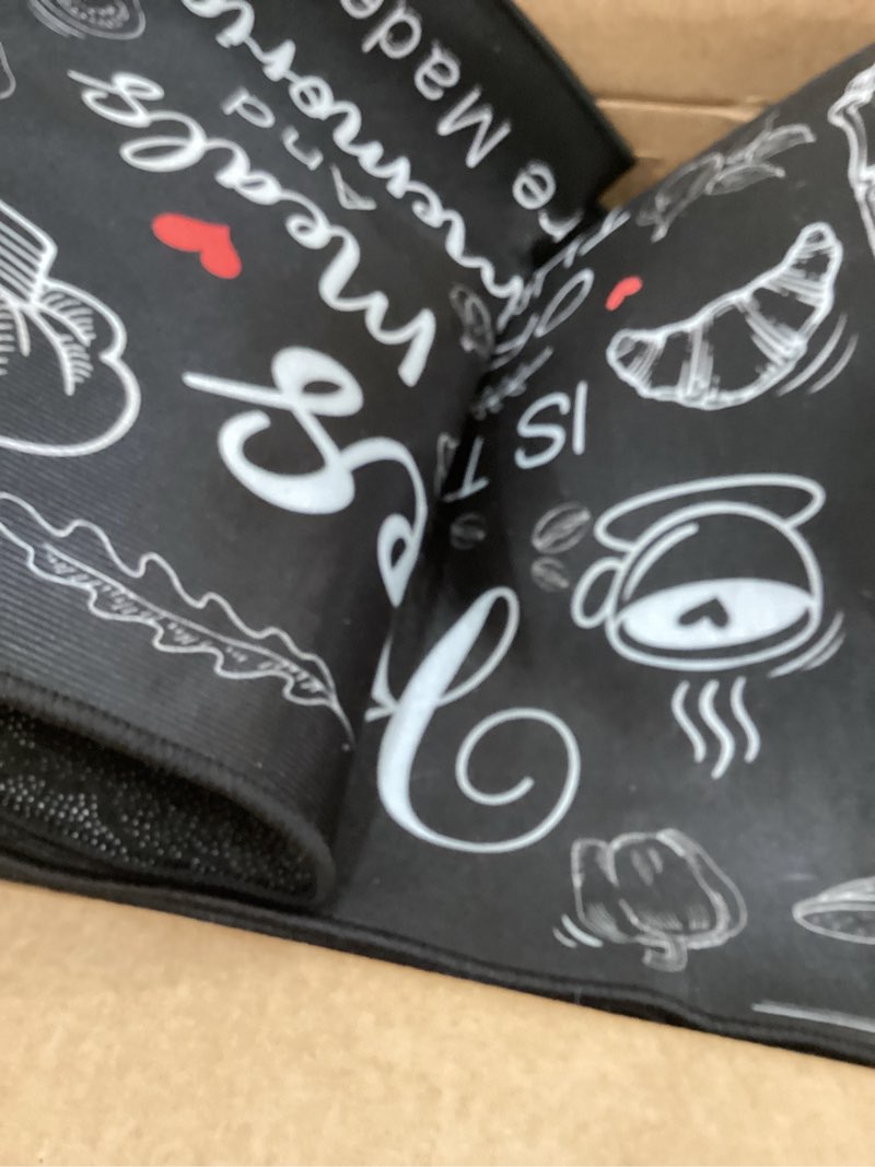 Condition photo showing Good Condition for Fourluoo 10 Pcs Farmhouse Kitchen Decor Oven Mitts and Pot Holders Sets Kitchen Dish Towels Black and White Rustic Pattern Oven Gloves for Home Decorations Baking Cooking Christmas Valentines Gifts Black,white Classic