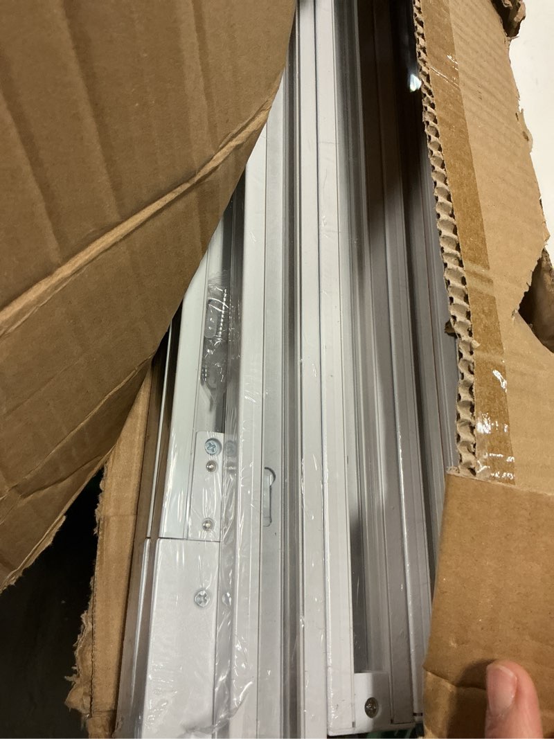 Condition photo showing Good Condition for 52ft h track lighting rail kit, white h type track lighting rails with floating canopy connector, i&l&t connector, end caps and live end feed for 120v h style 3-wire track heads white 52ft