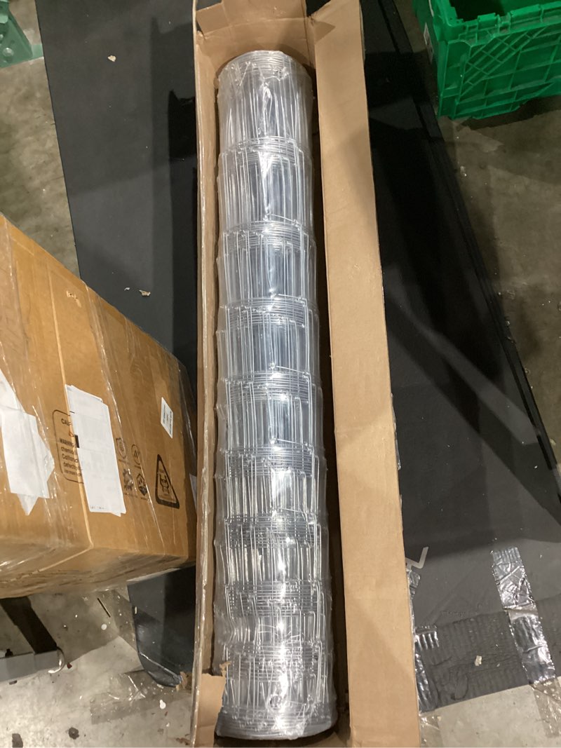 Condition photo showing Good Condition for not exact but similar to fencer wire. galvanized welded wire fence with square opening, 16 gauge wire mesh fence roll for vegetables garden netting chicken coop animal enclosur