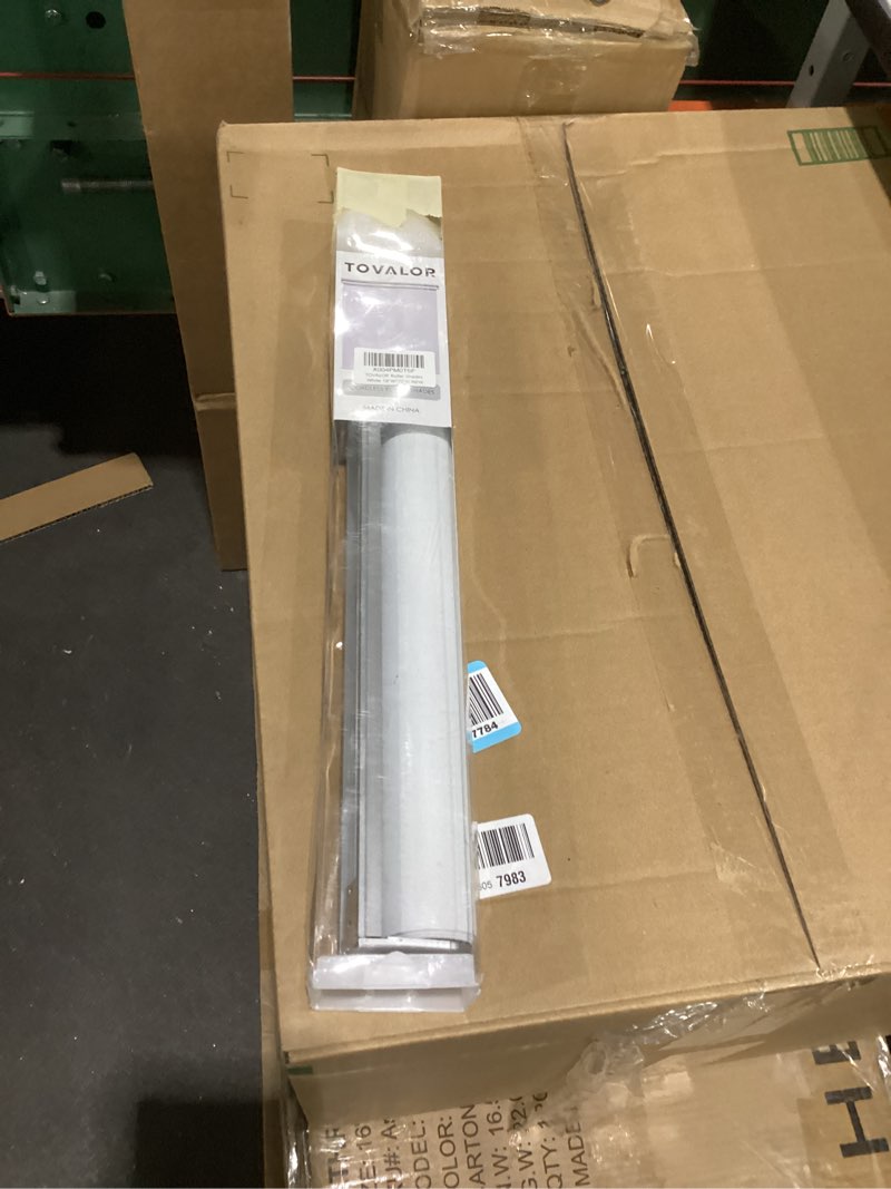 Condition photo showing Good Condition for Cordless 100% Blackout Roller Shades for Windows,UV Protection Pull Down Shades,Room Darkening Door Blinds Thermal Insulated Fabric for Home Office and Bedroom(18" W x 72" H,White) White 18"W x 72"H