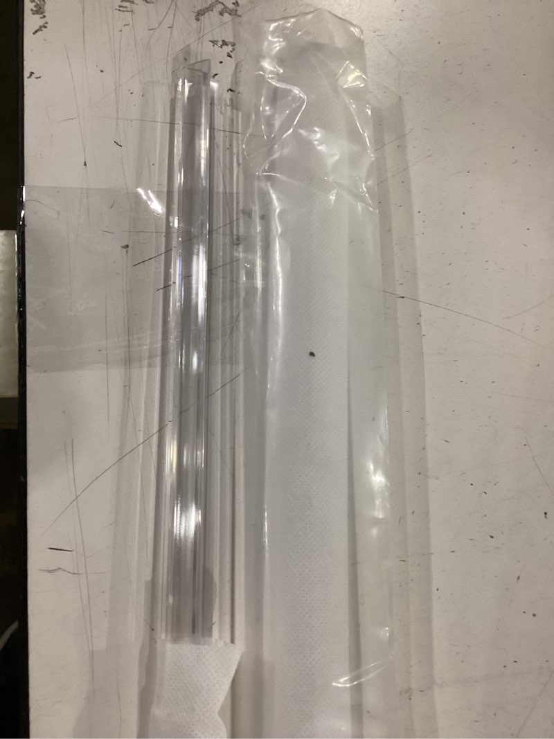 Condition photo showing Good Condition for 2-pack ultra clear shower door bottom seal (1/4'' x 39'', polycarbonate) frameless glass shower door seal strip shower door sweep - stop shower leaks and create a water barrier standard - 1/4 inch (6mm) - n/a