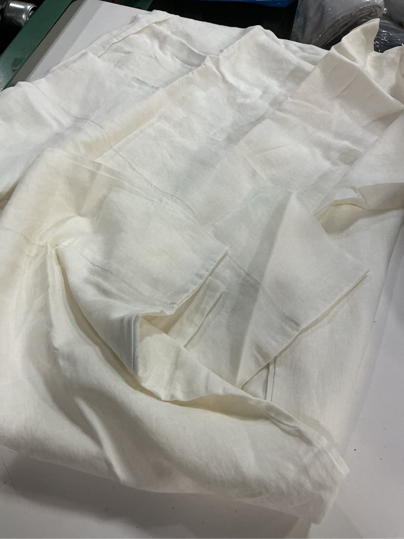 Condition photo showing Good Condition for quince, european organic linen , pillowcases set of 2/king/ivory