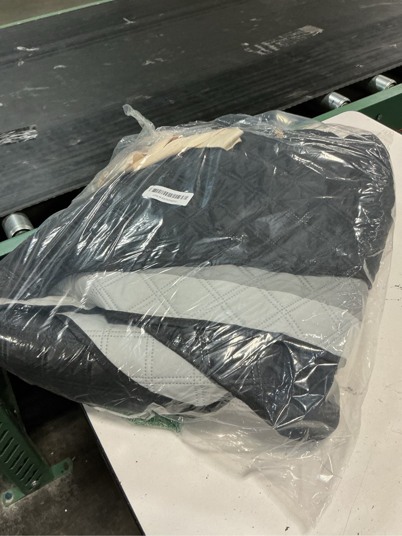 Condition photo showing Good Condition for genovega waterproof beach blanket picnic outdoor mat rug parents papa stepdad pappy poppy pawpaw grandpa who want nothing everything bride in law daughter son father happy birthday ideal 6'8" x 6'8" (square) gery black stripe