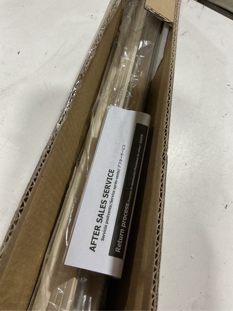Condition photo showing As Is for unishades blinds for indoor windows 1" vinyl l-shaped slats cordless mini blinds for home, 25" w × 48" h - beige
