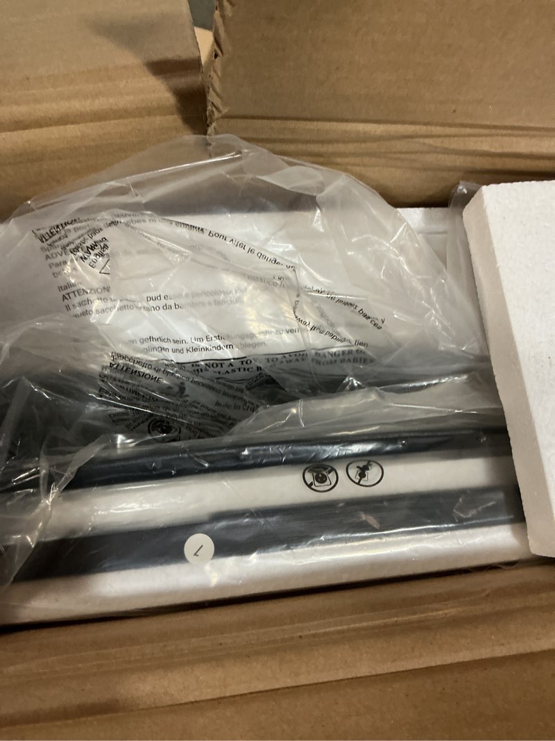 Condition photo showing New/Like New for LUMTOK 2-in-1 Dresser with Hanging Racks,5 Fabric Drawers Dressers with LED Lights, Charging Station for Bedroom Living Room, Entryway, Closets (Black)