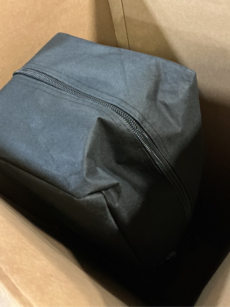 Condition photo showing As Is for 10x10 Pop Up Canopy with Sidewalls, Outdoor Instant Canopy Tent with Carry Bag for Commercial Events, Camping, Backyard Parties - White