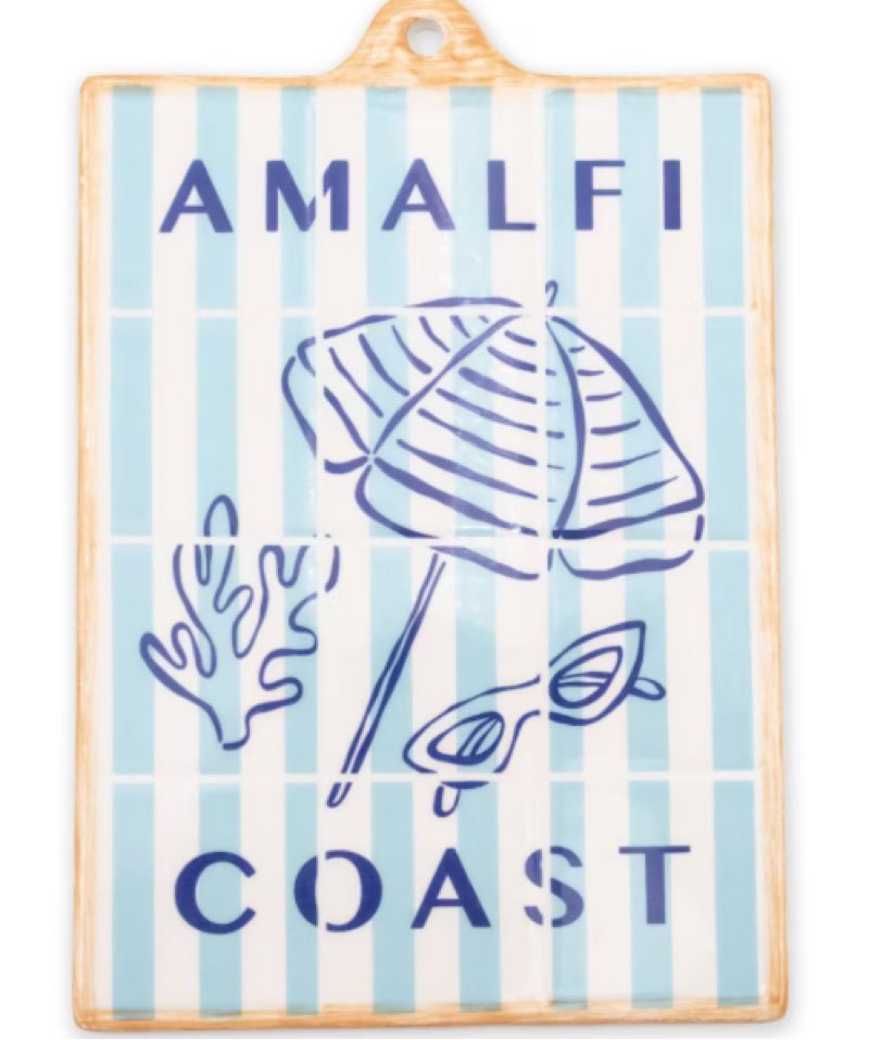 Ceramic Wall Decor Board Amalfi Coast - Bullseye's Playground™6 units