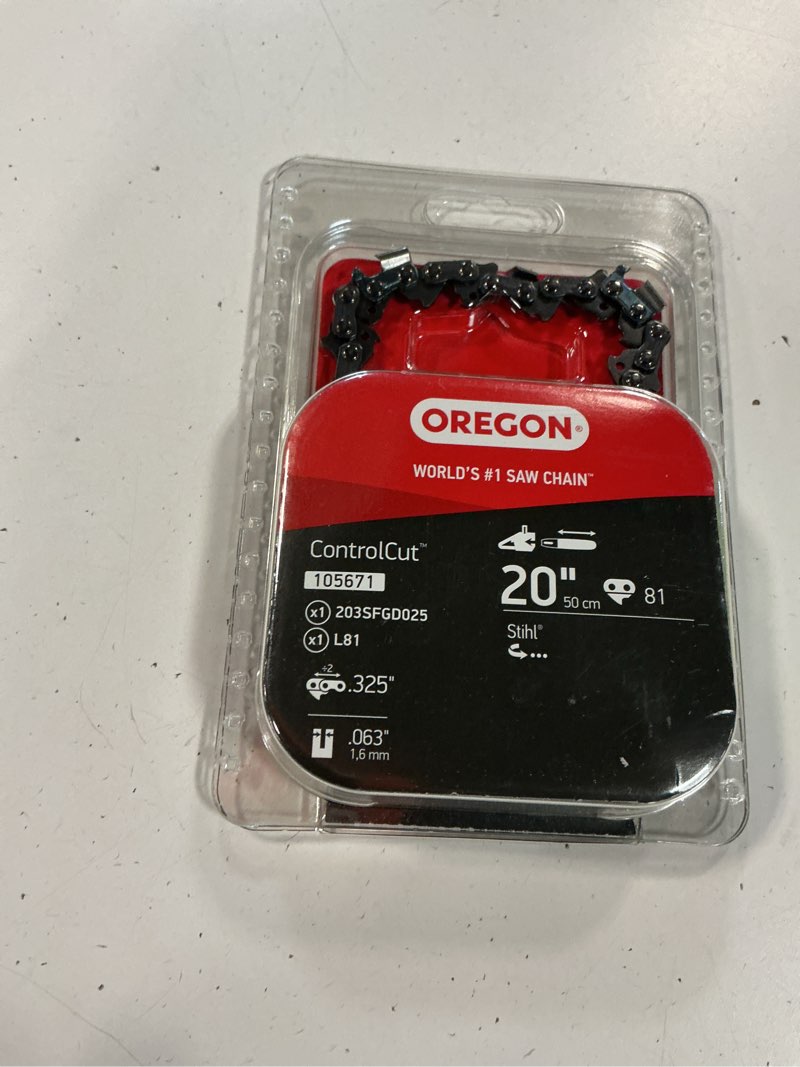 Condition photo showing As Is for (Incomplete 1 piece only) Oregon AdvanceCut 20” Micro Chisel Chainsaw Chains