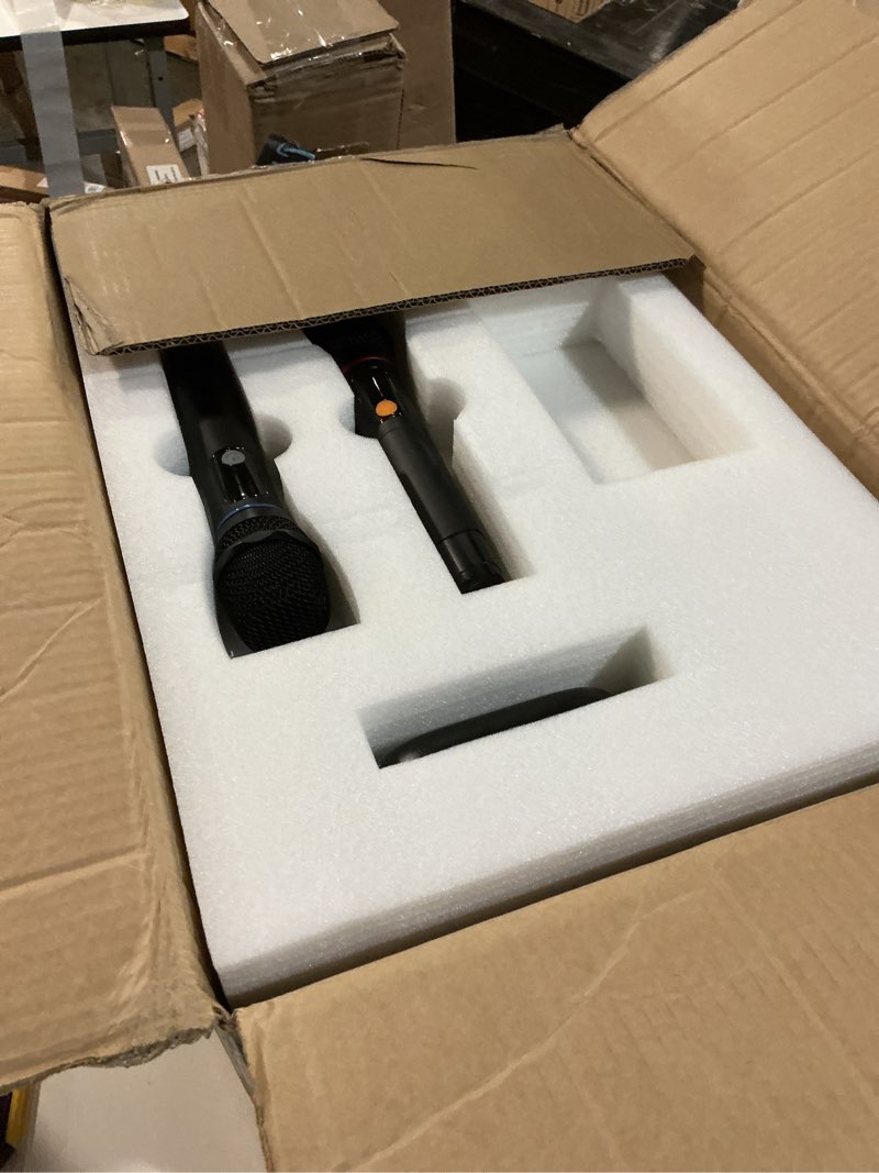 Condition photo showing As Is for Karaoke Machine with Screen for Adults, 14.1" Rotatable Touch Display & 650W HD Sound, 2 Wireless Mics,Disco Lights, Wireless/WiFi/HDMI, Portable PA System for Home TV Party & Outdoor