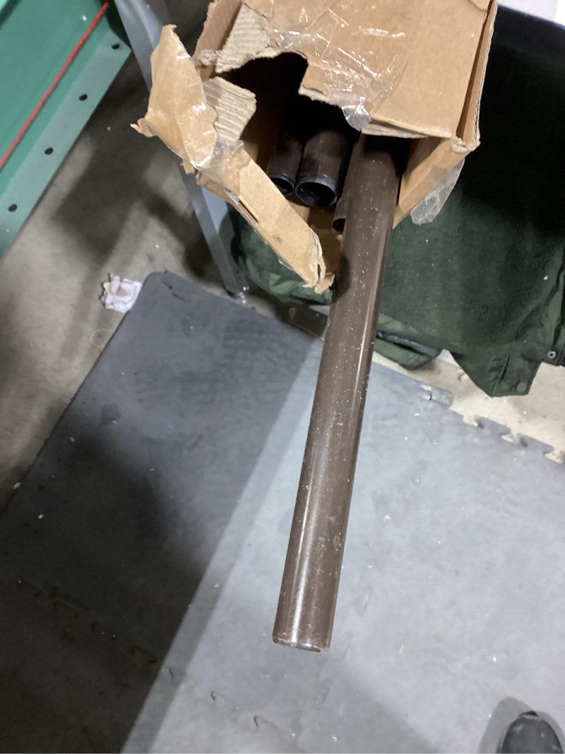 Condition photo showing As Is for KAMANINA 1 Inch Curtain Rod 72 to 144 Inches(6-12 Feet), Telescoping Double Bronze Curtain Rod for Windows 66 to 120 Inches, Long Drapery Rods with Round Finials Bronze 72-144"