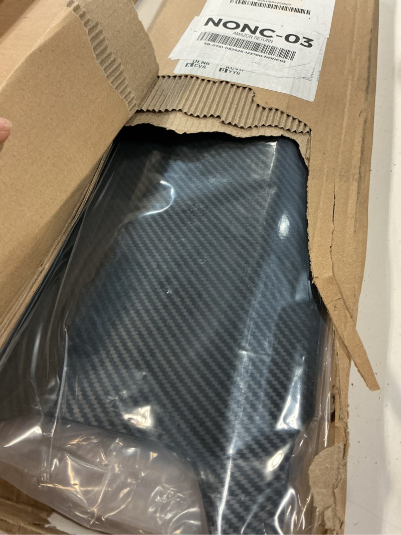 Condition photo showing Good Condition for jecar 2pcs for 2024+ jeep wrangler jl interior accessories center console dash panel cover trim (carbon fiber)