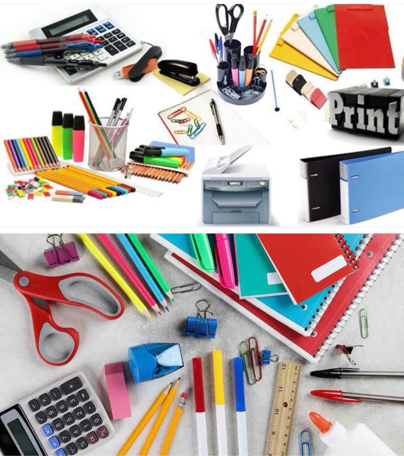 assorted lot of office and school supplies 