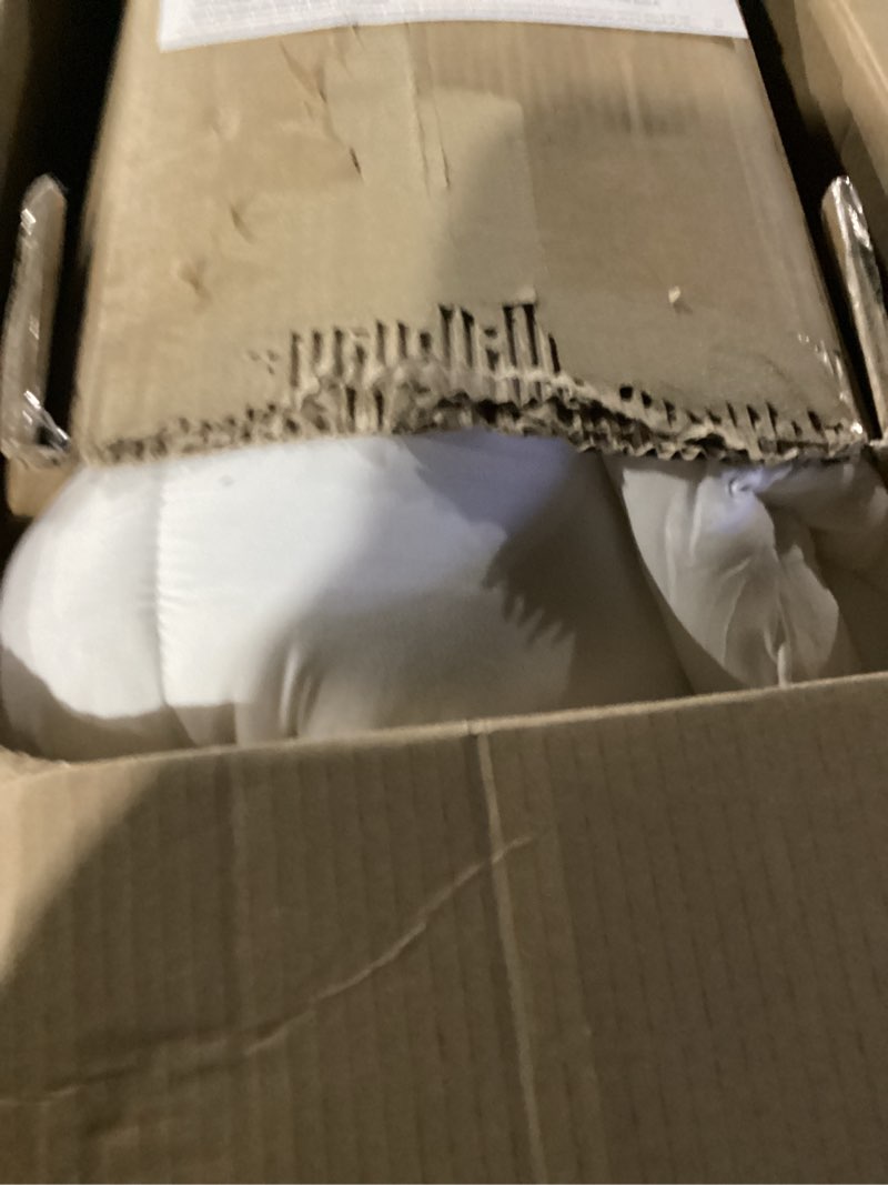 Condition photo showing Good Condition for Cooling Mattress Pad Cover, with 100% Cotton Cover and Mesh Shell Underlay, Snow Fiber Filled, Soft, Temperature Regulated, Premium Mattress Protector, Machine Washable (Queen (60x80 inch), Grey) Queen Mattress Pad -Grey Color