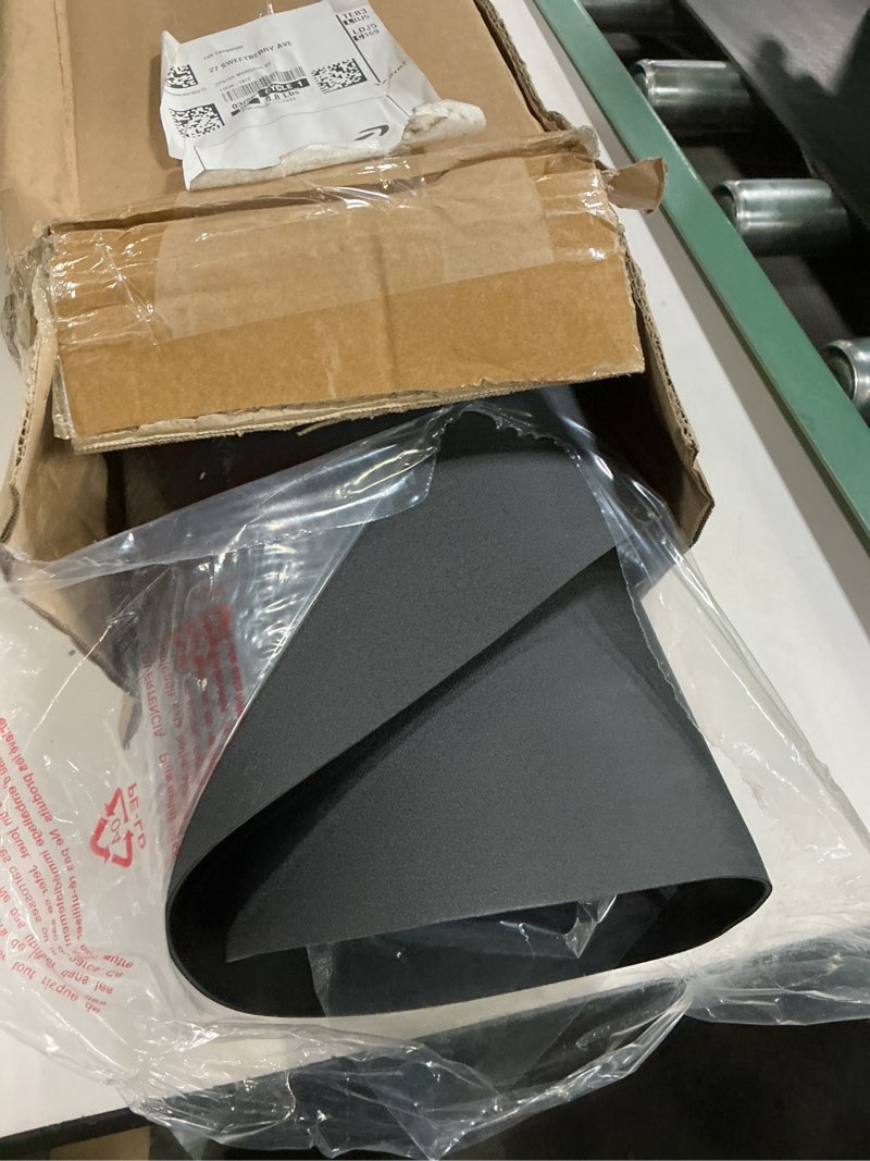 Condition photo showing Good Condition for salon mat for for hairstylist 3'x5' barber shop anti-fatigue salon standing chair mat - black semi circle 1/2" thick comfort salon mat, hair cutting hairdressing equipment 3?x5?x1/2"