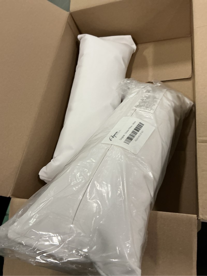 Condition photo showing Good Condition for pack of 2 Aqua Outdoors Inside Pool Lounger Headrest Pillow, in Water Sun Shelf Chaise Cushion, Great for Tanning on Baja Ledge or Poolside Sundeck (White) White One Pillow