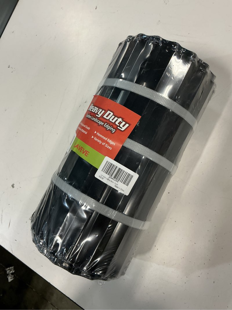 Condition photo showing Good Condition for corrugated metal garden edging 12" x 20ft, landscape edging border for lawn, flower bed, garden fence, paver edging (black) black 12 inch × 20ft
