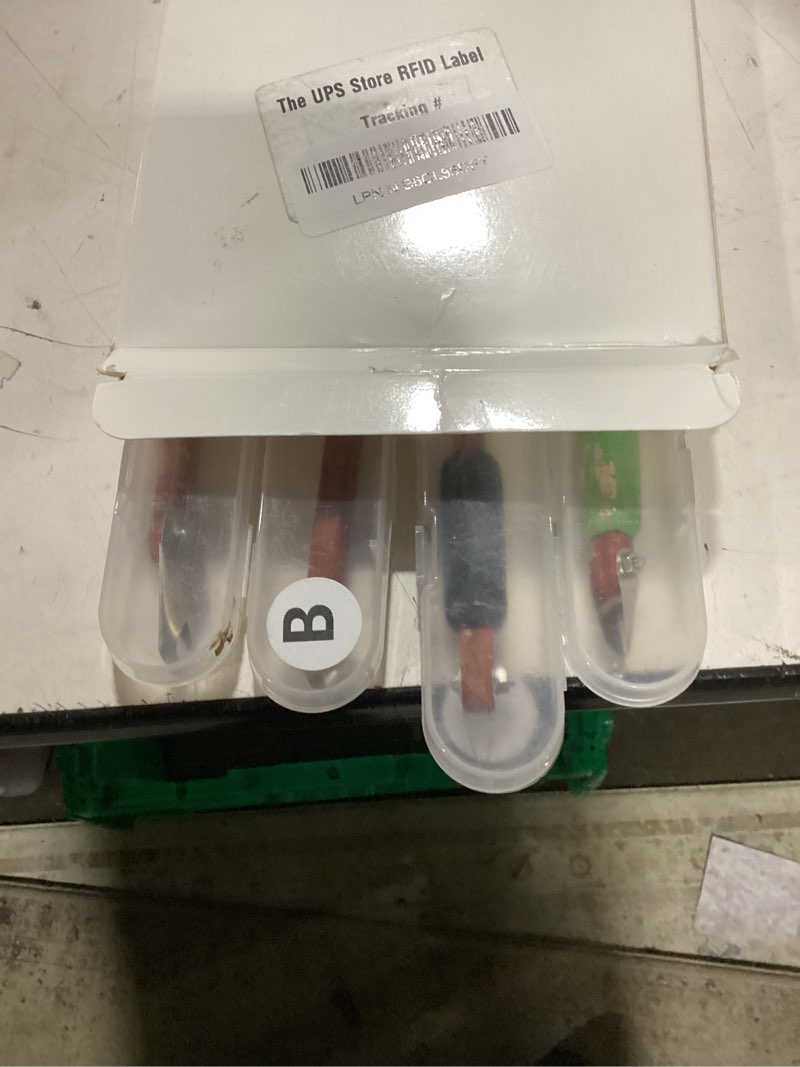 Condition photo showing As Is for lanties 4 pcs pottery carving tool set sculpture scraper craft modelling tools red pear wood texture handle with stainless steel blade for clay carving, ceramic sculpting, graffito (novel color)