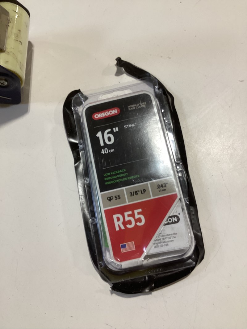 Condition photo showing As Is for oregon r55 55 link replacement chainsaw chain for 16-in , 0.043-in gauge , 3/8-in pitch